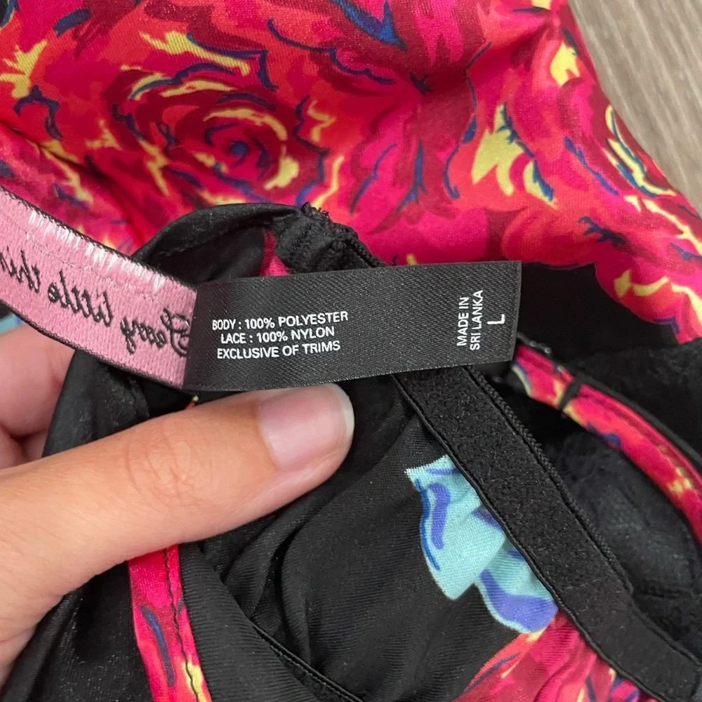 Victoria’s Secret sexy little things floral satin slip dress - Picture 5 of 6